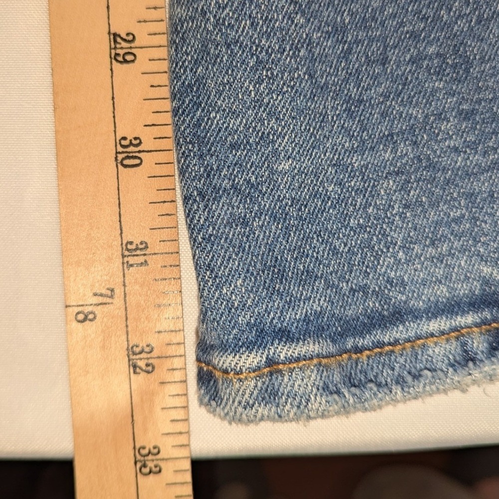 Good American Good Waist Palazzo High Rise Wide Leg Jeans Blue Size 6/28 - Picture 5 of 10